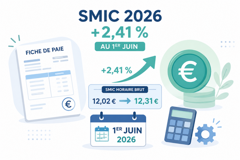 SMIC 2026 : +2,41 % AU 1ER JUIN ; Ce qui change pour votre paie !